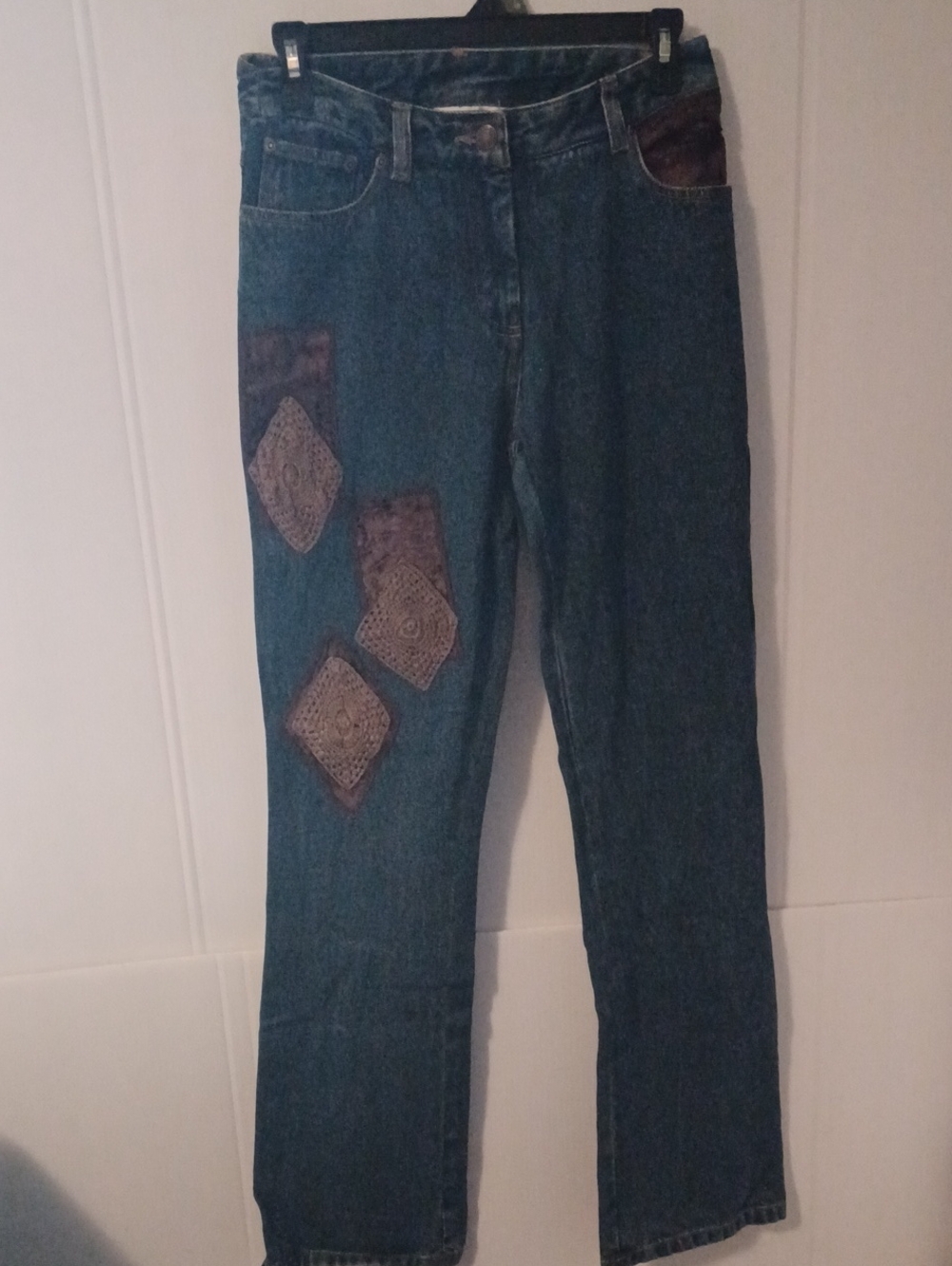Jeanology Collection Blue Women's Patchwork Jeans Size 4
